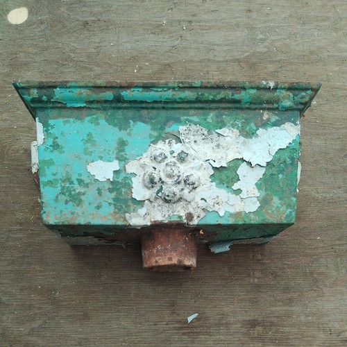 Rain hopper old cast iron - rain,