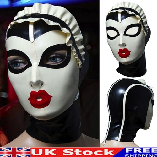 Latex hood drama headgear - hood, maid