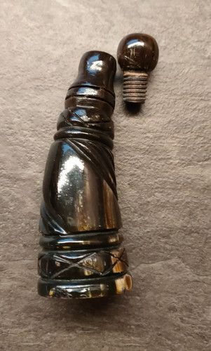 Vintage horn powder - powder, flask
