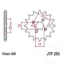 JT Front Sprocket 13 T 420 P