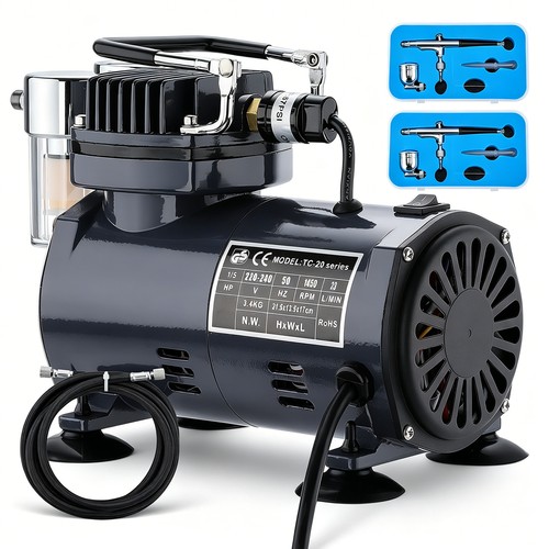 Airbrush kit with compressor - airbrush,