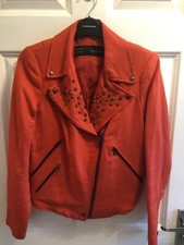 *BNWT* ZARA STUDDED RED COTTON