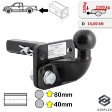 Towbar Hitch Adapter USA Vehicle 32x32mm Tongue Ball for Ford Pick-Up 1987-1991