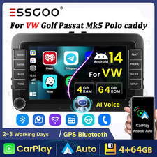 4+64G 7in For VW Volkswagen Jetta Passat Carplay Android 14 Car Stereo GPS FM