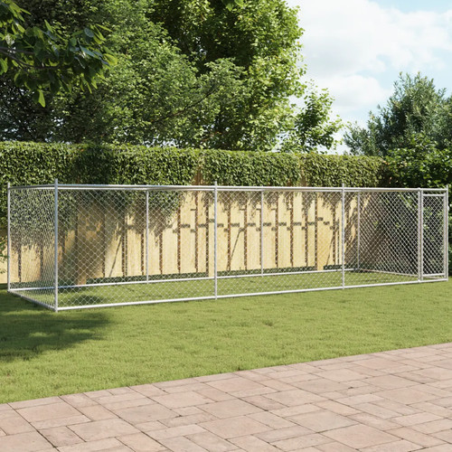 Walplus grey dog cage - grey,