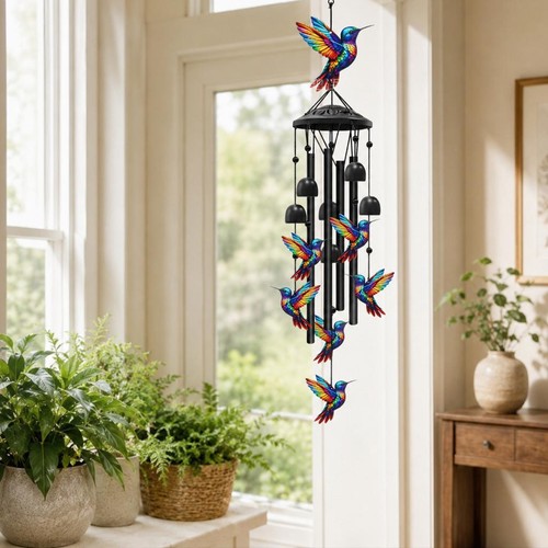 Retro metal hummingbird - metal,