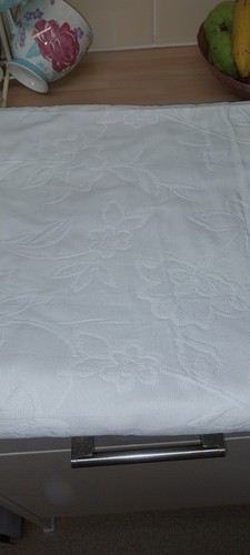 Pure white floral embroidered - white,