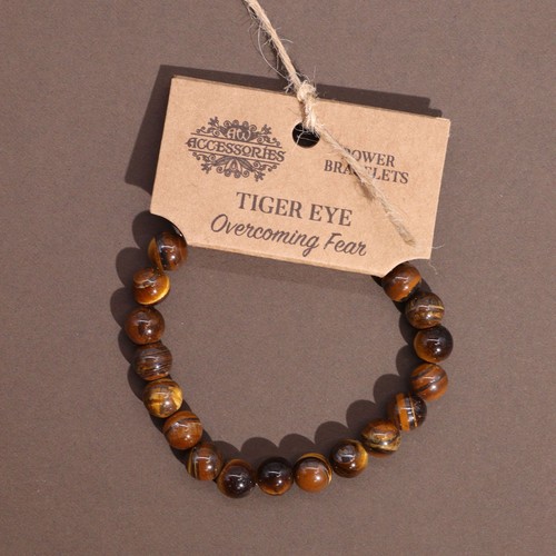 Power bracelet tiger eye - -,