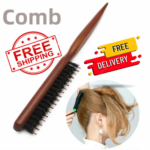 Boar bristle hair brush fine - hair,
