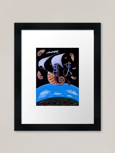 Magic flight framed - magic, art