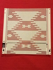 A Passap Pfaff Punchcard Deco Card Number 52 For Duomatic Knitting Machine 