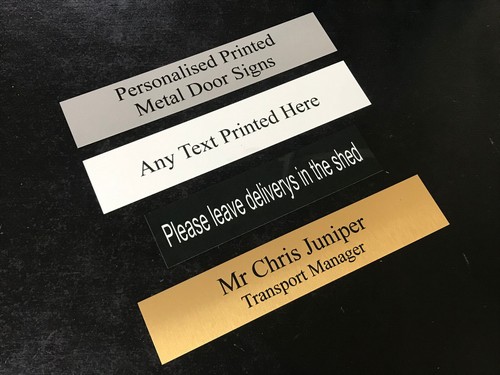 Personalised metal door signs - personalised,