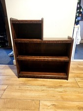 Vintage Oak Step Bookcase –