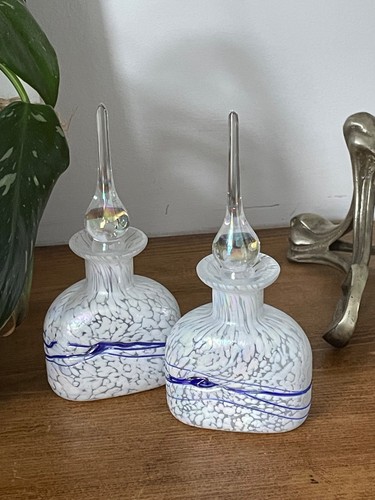 Pair vintage iridescent - pair,