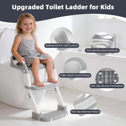 Children toilet seat - seat, ladder