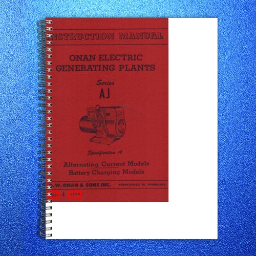 Onan 924 0002 generator - aj,