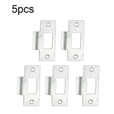 5/10 pcs Tubular door Latch Strike Plate Replacement Adjustable Chrome Plated
