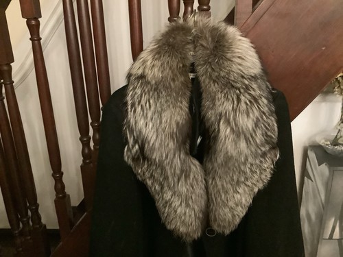 Gorgeous silver genuine fox - silver,