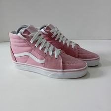Vans Sk8 Hi Trainers Pink Suede Ladies UK Size 3.5