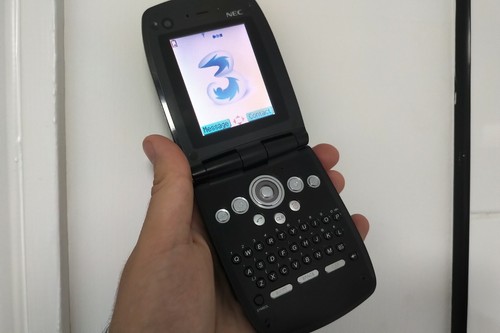 Boxed nec e808 black mobile - nec,