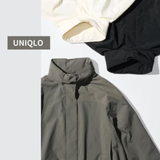 UNIQLO Windproof Stand-up Blouson Black Olive Off White S-3XL  Women New Japan