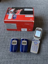 3x Vodafone Sagem MYC5-2V Flip Mobile Phones Retro Spares Repair All Power On