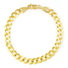 Mens 10K Solid Yellow Gold 7mm