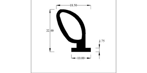 Triumph stag rubber hood seal - stag,