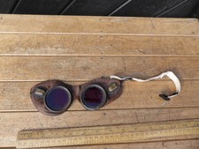 WW2 RAF Night Adaption Goggles with Red Glass lenses.Night Flying /Night Fighter