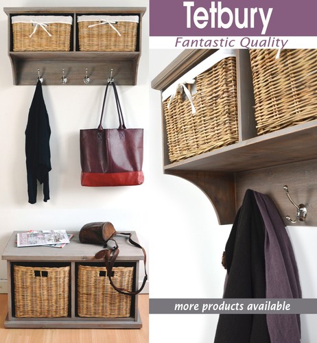 Tetbury hallway shelf with - hallway,