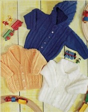  Baby Girls Boys Aran Hooded