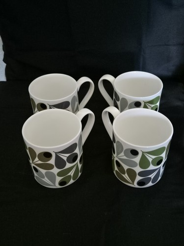 Orla kiely green acorn mugs - acorn,