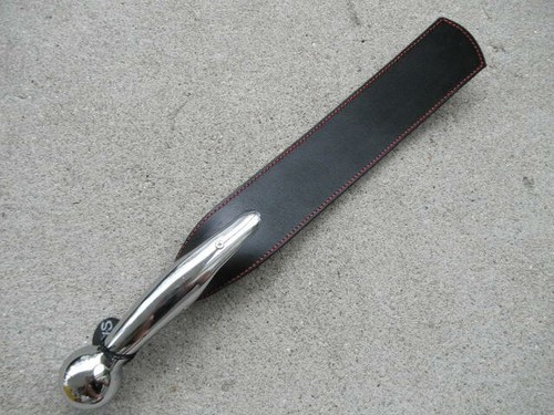 Thick leather paddle slapper - leather,