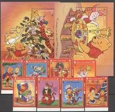 Walt Disney, Christmas - Winnie the Pooh - Turks & Caicos Island - **MNH