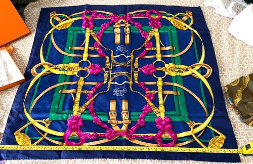 Hermes silk scarf - hermes,
