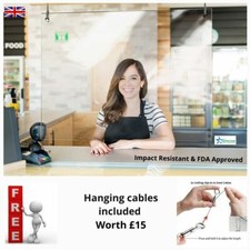 Sneeze Guard Perspex Clear