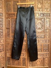 Vintage 70's Disco Pants Black Satin High Rise New Wave 1970’s 80's JJ & Co