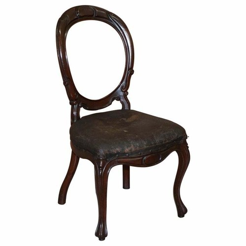 Victorian hand carved mahogany - hand,