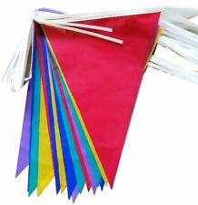 40m Multicoloured Bunting Banner 80 Flags for Outdoor Party Garden Decorations