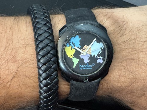 Benetton bulova watch world - by,