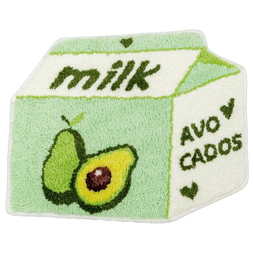Fruit avocado bath mat - mat, for
