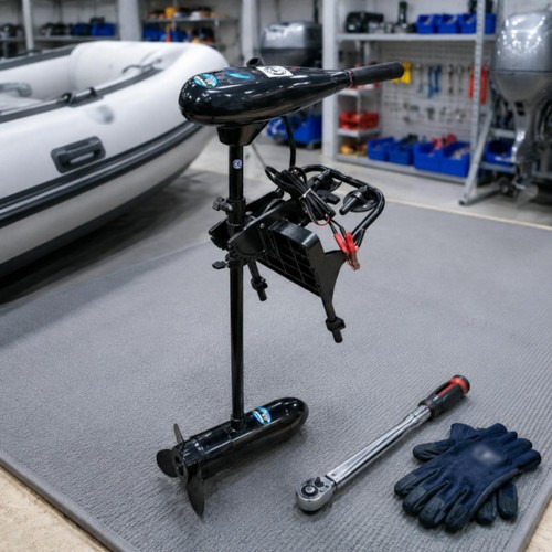 Inflatable boat motor bracket - motor,