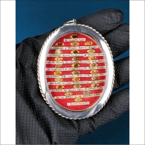 Antique jesuit reliquary with - antique,