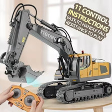 RC Excavator Dumper Lorry Digger Remote Control Vehicle Car Truck Bulldozer Toys