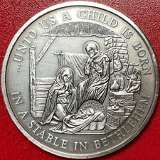 CHRISTIANITY MEDAL BABY JESUS