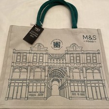 M & S Food - Marks & Spencer Cotton Tote Shopping Bag New - Storefront Design