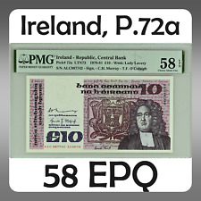 Ireland | 1979 | 10 Pounds | P.72a | ALC 887742 | 58 EPQ | Choice About UNC