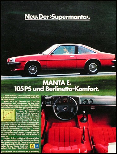 Opel manta belinetta - b,