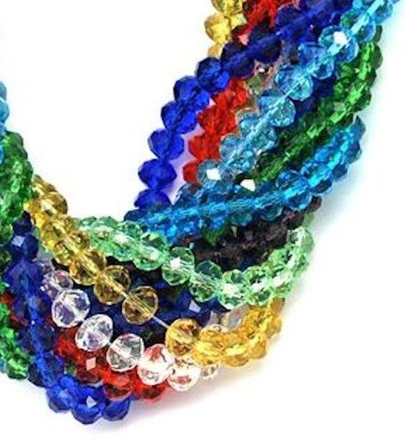 Faceted rondelle abacus - rondelle,