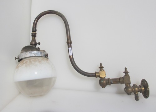 Victorian brass wall light - victorian,